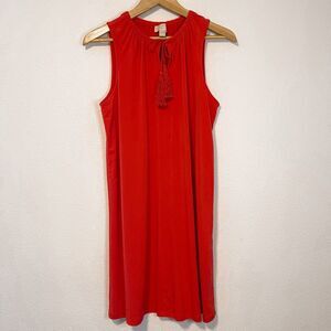 Michael Kors Coral Tassel Mini Tank Dress Size L